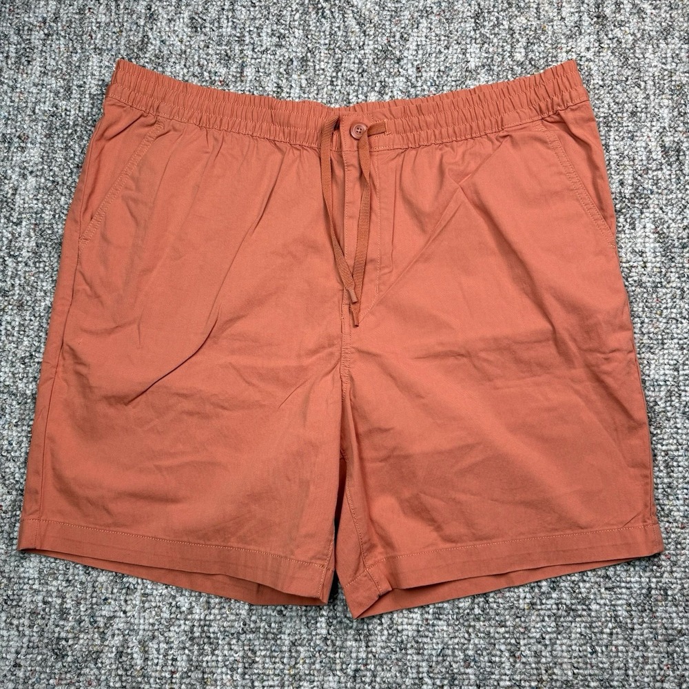 Patagonia Nomader Shorts Mens XL Organic Cotton Blend Tech Hiking Trail Orange